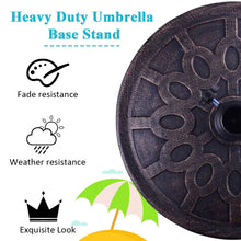 Load image into Gallery viewer, 18" Heavy Duty Round Umbrella Base Stand