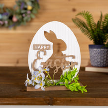 Load image into Gallery viewer, Happy Easter Rabbit Tabletop Sign