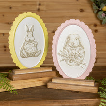 Load image into Gallery viewer, Bunny Embossed Tabletop Decor (Set of 2)