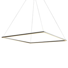 Load image into Gallery viewer, Integrated LED Chandelier Height Adjustable Square Pendant Light in Silver