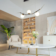 Load image into Gallery viewer, Height Adjustable Pendant Light Integrated LED Linear Chandelier