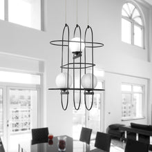 Load image into Gallery viewer, Integrated LED Height Adjustable Chandelier Wire Frame Pendant Light