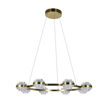 Load image into Gallery viewer, 8-Light Pendant Lighting Height Adjustable Integrated LED Chandelier