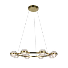 Load image into Gallery viewer, 8-Light Pendant Lighting Height Adjustable Integrated LED Chandelier