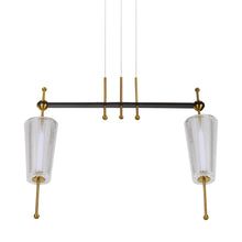 Load image into Gallery viewer, Integrated LED Pendant Light Height Adjustable Linear Chandelier