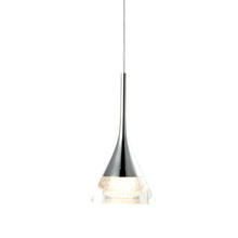Load image into Gallery viewer, Integrated LED Height Adjustable Pendant Light with Cone Shade in Black