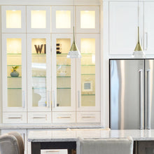 Load image into Gallery viewer, Integrated LED Height Adjustable Pendant Light with Cone Shade in Gold
