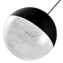 Load image into Gallery viewer, Integrated LED Height Adjustable Pendant Light with Globe Shade in Black