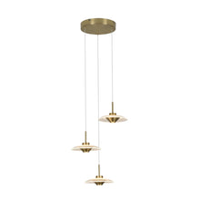 Load image into Gallery viewer, 3-Light Integrated LED Pendant Lighting Height Adjustable Chandelier