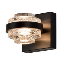 Load image into Gallery viewer, 1-Light Integrated LED Wall Sconce Lighting in Black