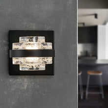 Load image into Gallery viewer, 1-Light Integrated LED Wall Sconce Lighting in Black