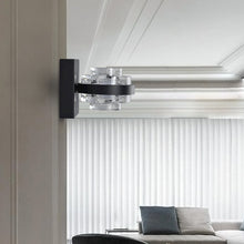 Load image into Gallery viewer, 1-Light Integrated LED Wall Sconce Lighting in Black
