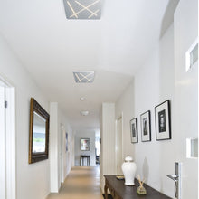Load image into Gallery viewer, Integrated LED Ceiling Light Square Flush Mount in Silver