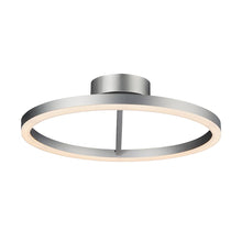 Load image into Gallery viewer, Integrated LED Ceiling Lighting Modern Circular Semi Flush in Silver