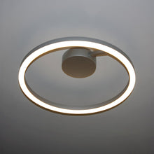Load image into Gallery viewer, Integrated LED Ceiling Lighting Modern Circular Semi Flush in Silver