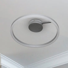 Load image into Gallery viewer, Integrated LED Ceiling Lighting Modern Circular Semi Flush in Silver