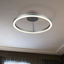 Load image into Gallery viewer, Integrated LED Ceiling Lighting Modern Circular Semi Flush in Silver