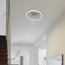 Load image into Gallery viewer, Integrated LED Ceiling Lighting Modern Circular Semi Flush in Silver