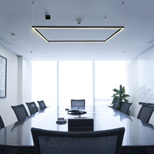 Load image into Gallery viewer, Integrated LED Chandelier Height Adjustable Square Pendant Light in Black
