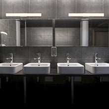Load image into Gallery viewer, Integrated AC LED ADA Compliant Bathroom Wall Lighting Fixture in Silver