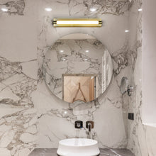Load image into Gallery viewer, Integrated LED ADA Compliant Bathroom Wall Lighting Fixture in Antique Brass
