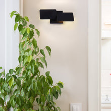 Load image into Gallery viewer, Rotative Up-Down Integrated LED Wall Sconce Light in Black