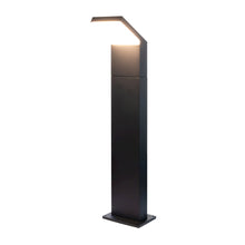 Load image into Gallery viewer, Modern 10-Watt Integrated LED Outdoor Bollard in Matte Black