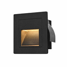 Load image into Gallery viewer, Low-Voltage 1-Watt Integrated LED Outdoor Steps Light in Matte Black