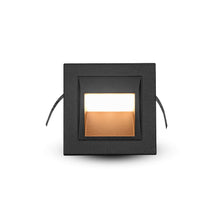 Load image into Gallery viewer, Low-Voltage 2-Watt Integrated LED Outdoor Steps Light in Matte Black