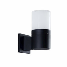 Load image into Gallery viewer, Modern VOW1751BL 5-Watt Integrated LED Outdoor Wall Sconce in Matte Black