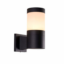 Load image into Gallery viewer, Modern VOW1752BL 5-Watt Integrated LED Outdoor Wall Sconce in Matte Black