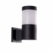 Load image into Gallery viewer, Modern VOW1752BL 5-Watt Integrated LED Outdoor Wall Sconce in Matte Black