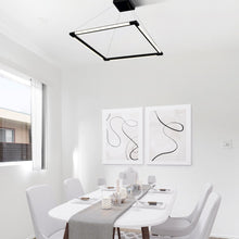 Load image into Gallery viewer, Integrated LED Height Adjustable Square Chandelier