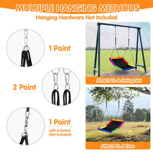 Load image into Gallery viewer, 700lb Giant 60 Inch Skycurve Platform Tree Swing for Kids and Adults-Multicolor