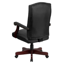 Load image into Gallery viewer, Black LeatherSoft Executive Swivel Office Chair with Arms