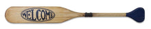 Load image into Gallery viewer, Wooden Oar Welcome Sign 35.5"L