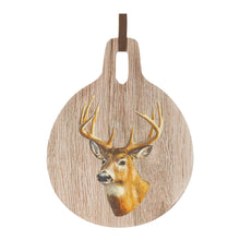 Load image into Gallery viewer, Deer Print Cutting Board Decor 7.75"D