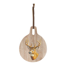 Load image into Gallery viewer, Deer Print Cutting Board Decor 7.75"D
