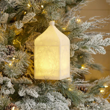 Load image into Gallery viewer, Holiday Tree Pendant Lantern 9"H
