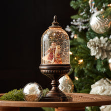 Load image into Gallery viewer, LED Snow Globe with Santa and Toy Bag 12.5"H
