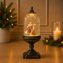 Load image into Gallery viewer, LED Snow Globe with Santa and Toy Bag 12.5"H