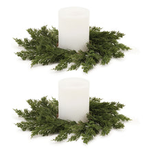 Load image into Gallery viewer, Pine Candle Ring (Set of 2)