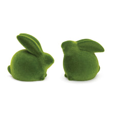 Load image into Gallery viewer, Mossy Terra Cotta Rabbit Figurine (Set of 2)