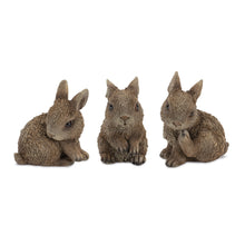 Load image into Gallery viewer, Mini Garden Bunny Rabbit Figurine (Set of 3)
