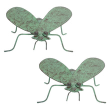 Load image into Gallery viewer, Iron Metal Bumble Bee Garden Accent (Set of 2)