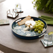 Load image into Gallery viewer, Round William Morris Tray 13.5"D