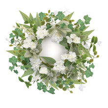 Load image into Gallery viewer, Mixed Floral and Foliage Candle Ring 17.5"D