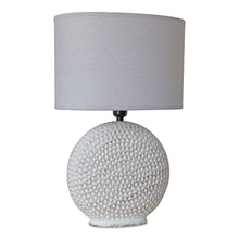 Load image into Gallery viewer, Notched Ceramic Table Lamp 26"H