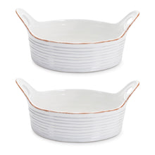 Load image into Gallery viewer, Ceramic Bowl with Handles (Set of 2)