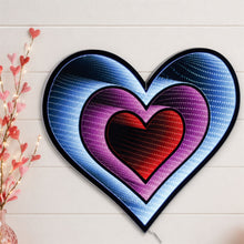 Load image into Gallery viewer, Hanging Triple Heart Ekko Light Display 23.5"H